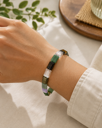 Premium Natural Multi-Stone Good Luck Bracelet | धन, सकारात्मक ऊर्जा और सफलता के लिए